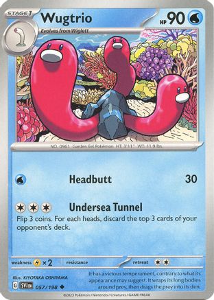 Image of Wugtrio 057/198  SV01 Scarlet & Violet Base Set - Uncommon