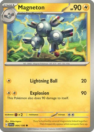 Image of Magneton 064/198  - Reverse Holofoil SV01 Scarlet & Violet Base Set - Common
