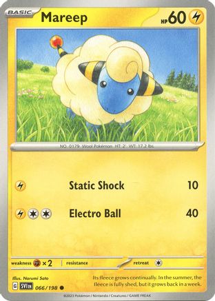 Image of Mareep 066/198  SV01 Scarlet & Violet Base Set - Common