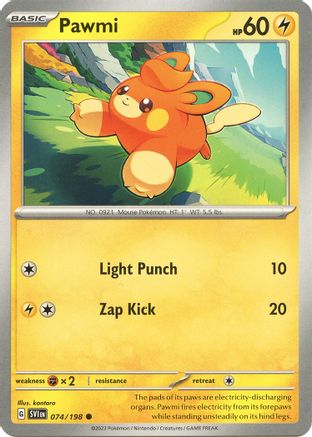 Image of Pawmi 074/198  SV01 Scarlet & Violet Base Set - Common