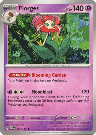 Image of Florges 093/198  SV01 Scarlet & Violet Base Set - Uncommon
