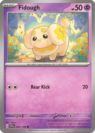 Image of Fidough 097/198  SV01 Scarlet & Violet Base Set - Common