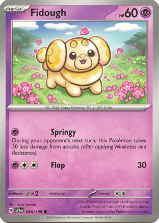 Image of Fidough 098/198  SV01 Scarlet & Violet Base Set - Common