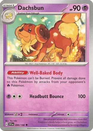 Image of Dachsbun 099/198  SV01 Scarlet & Violet Base Set - Uncommon