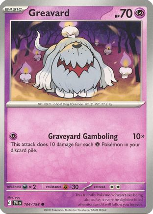 Image of Greavard 104/198  SV01 Scarlet & Violet Base Set - Common