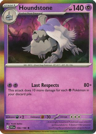 Image of Houndstone 106/198  - Holofoil SV01 Scarlet & Violet Base Set - Rare