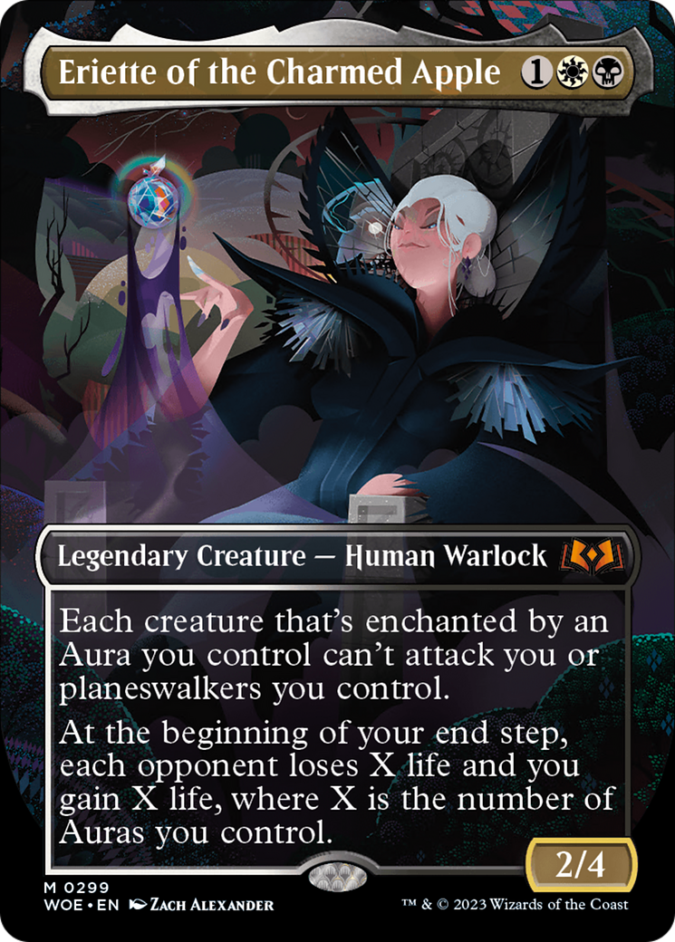 Image of Eriette of the Charmed Apple (Borderless) (WOE-299) - Wilds of Eldraine (Borderless) Foil