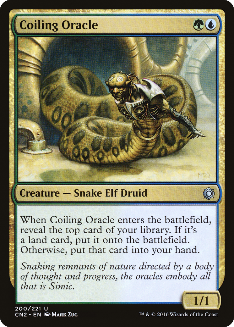 Image of Coiling Oracle (CN2-200) - Conspiracy: Take the Crown Foil