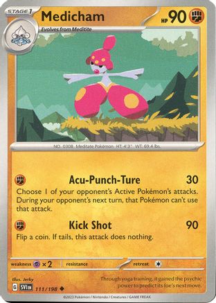 Image of Medicham 111/198  SV01 Scarlet & Violet Base Set - Uncommon