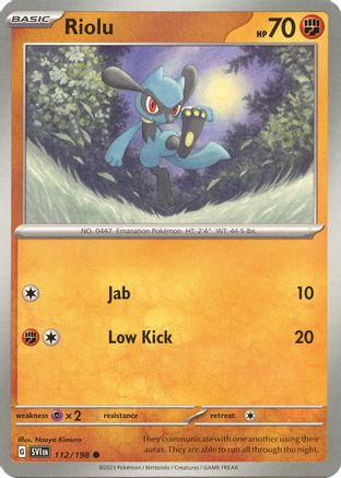 Image of Riolu 112/198  SV01 Scarlet & Violet Base Set - Common