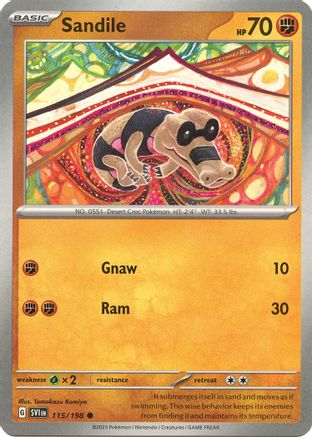 Image of Sandile 115/198  SV01 Scarlet & Violet Base Set - Common