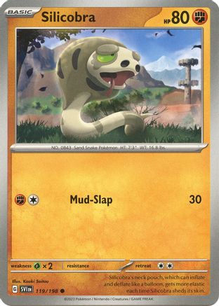 Image of Silicobra 119/198  - Reverse Holofoil SV01 Scarlet & Violet Base Set - Common