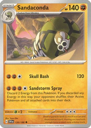 Image of Sandaconda 120/198  SV01 Scarlet & Violet Base Set - Uncommon