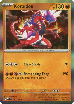Image of Koraidon 124/198  - Holofoil SV01 Scarlet & Violet Base Set - Rare