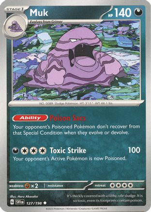 Image of Muk 127/198  - Reverse Holofoil SV01 Scarlet & Violet Base Set - Uncommon
