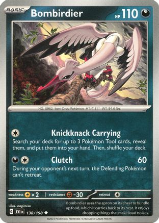Image of Bombirdier 138/198  SV01 Scarlet & Violet Base Set - Uncommon