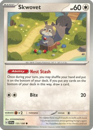 Image of Skwovet 151/198  SV01 Scarlet & Violet Base Set - Common