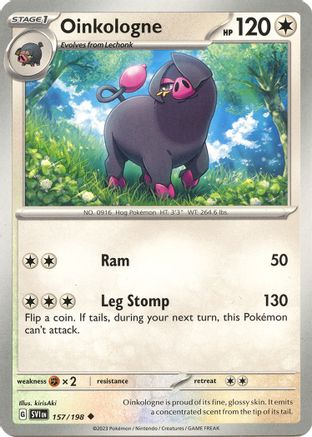 Image of Oinkologne 157/198  - Reverse Holofoil SV01 Scarlet & Violet Base Set - Uncommon