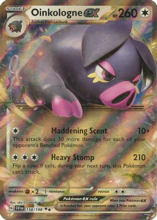 Image of Oinkologne ex 158/198  - Holofoil SV01 Scarlet & Violet Base Set - Double Rare