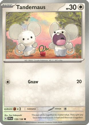 Image of Tandemaus 159/198  - Reverse Holofoil SV01 Scarlet & Violet Base Set - Common