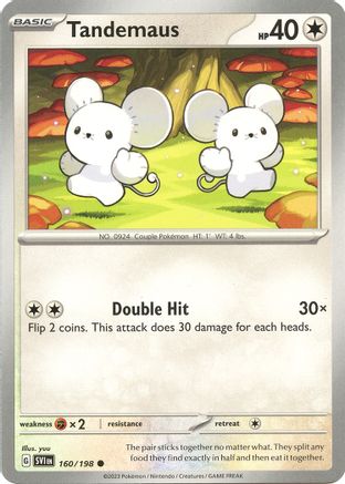 Image of Tandemaus 160/198  - Reverse Holofoil SV01 Scarlet & Violet Base Set - Common