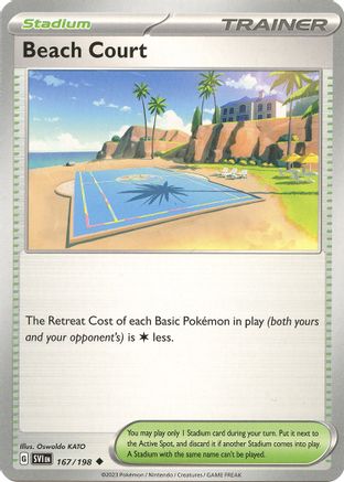 Image of Beach Court 167/198  SV01 Scarlet & Violet Base Set - Uncommon