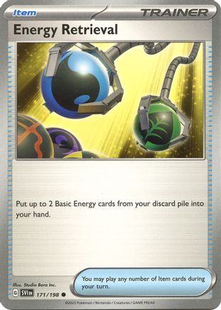Image of Energy Retrieval 171/198  SV01 Scarlet & Violet Base Set - Common