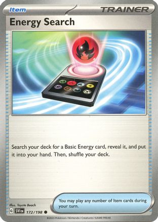 Image of Energy Search 172/198  - Reverse Holofoil SV01 Scarlet & Violet Base Set - Common