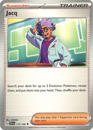 Image of Jacq 175/198  - Reverse Holofoil SV01 Scarlet & Violet Base Set - Uncommon