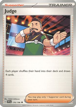 Image of Judge 176/198  - Reverse Holofoil SV01 Scarlet & Violet Base Set - Uncommon