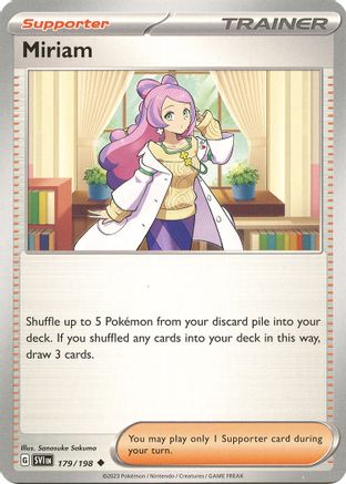 Image of Miriam 179/198  SV01 Scarlet & Violet Base Set - Uncommon