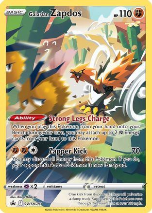 Image of Galarian Zapdos SWSH283  - Holofoil SWSH Sword & Shield Promo Cards - Promo
