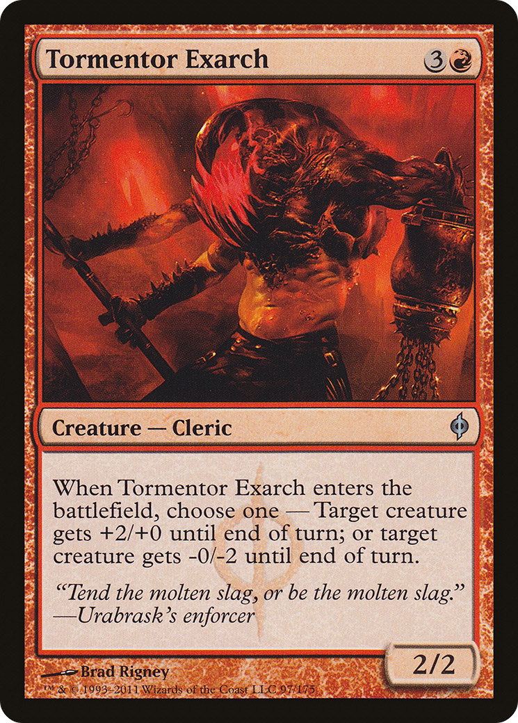 Image of Tormentor Exarch (NPH-097) - New Phyrexia Foil