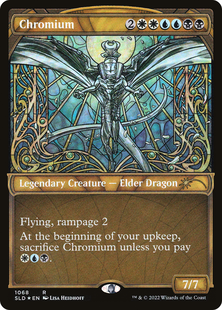 Image of Chromium (Stained Glass) (Textured Foil) (SLD-1068) - Secret Lair Drop: (Showcase) Foil
