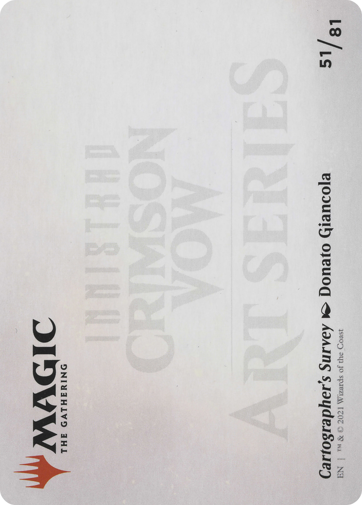 Image of Cartographer's Survey // Cartographer's Survey (AVOW-051) - Crimson Vow Art Series (Borderless) Foil