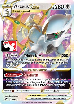 Image of Arceus VSTAR 123  - Holofoil Prize Pack Series Cards - Ultra Rare