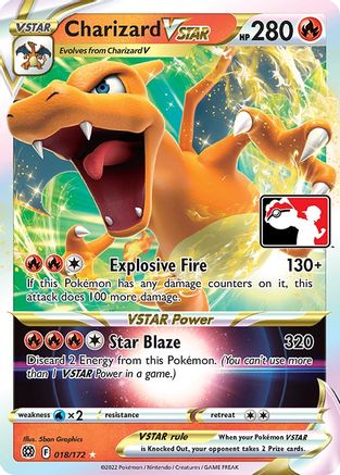Image of Charizard VSTAR 018  - Holofoil Prize Pack Series Cards - Ultra Rare