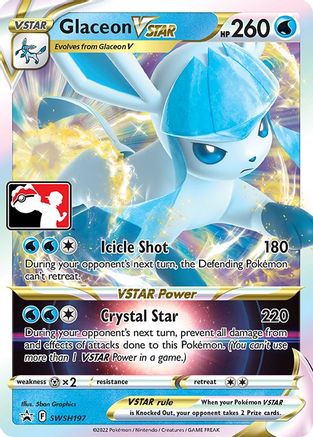 Image of Glaceon VSTAR SWSH197  - Holofoil Prize Pack Series Cards - Promo
