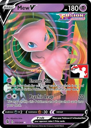 Image of Mew V 113  - Holofoil Prize Pack Series Cards - Ultra Rare