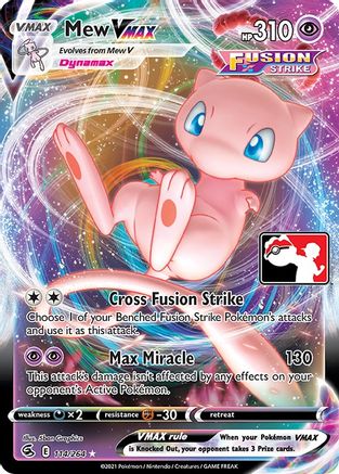 Image of Mew VMAX 114  - Holofoil Prize Pack Series Cards - Ultra Rare