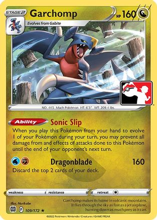 Image of Garchomp 109  Prize Pack Series Cards - Rare