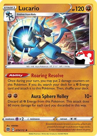 Image of Lucario 079/172  Prize Pack Series Cards - Rare