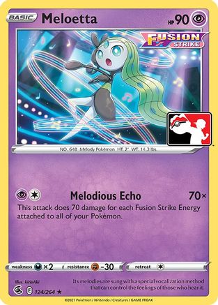 Image of Meloetta 124  Prize Pack Series Cards - Rare
