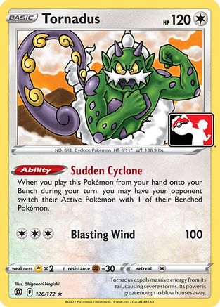 Image of Tornadus 126  Prize Pack Series Cards - Rare