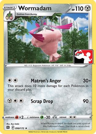 Image of Wormadam (098) 098  Prize Pack Series Cards - Rare