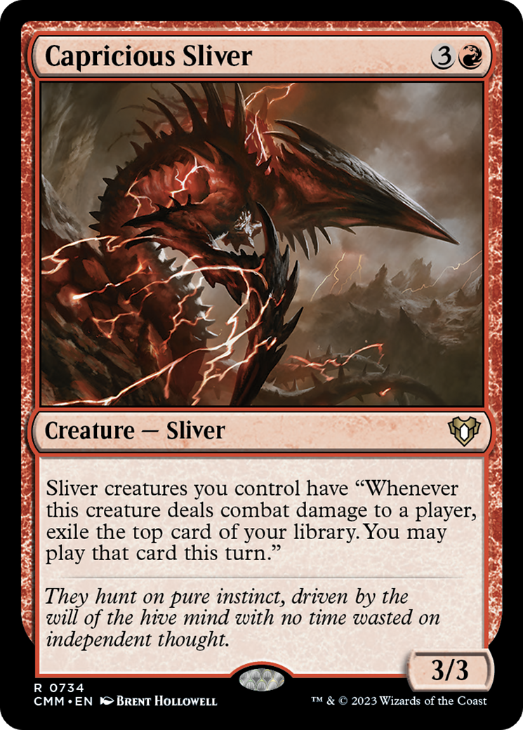 Image of Capricious Sliver (CMM-734) - Commander Masters