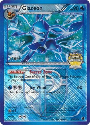 Image of Glaceon 023/116  - Holofoil League & Championship Cards - Promo