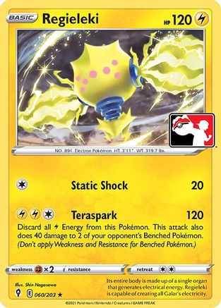 Image of Regieleki 060/203  Prize Pack Series Cards - Rare