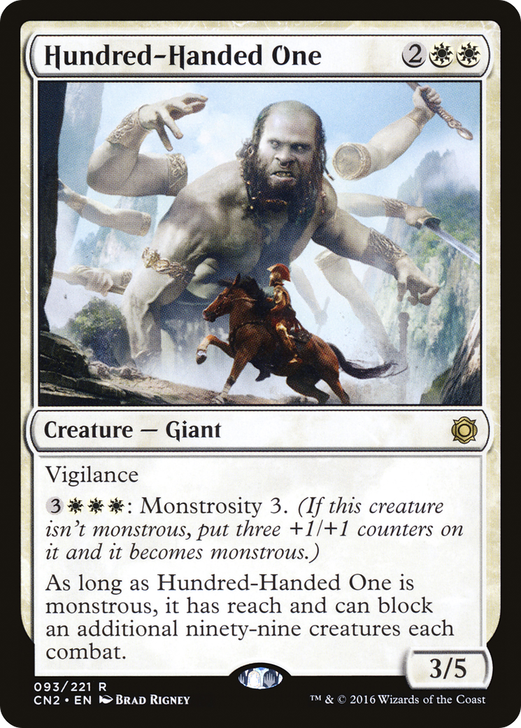 Image of Hundred-Handed One (CN2-093) - Conspiracy: Take the Crown Foil