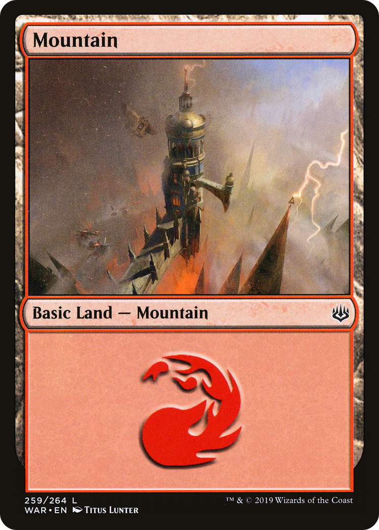 Image of Mountain (259) (WAR-259) - War of the Spark Foil
